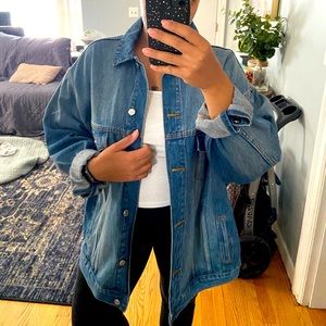 TOPSHOP oversized Jean jacket 🧥👖